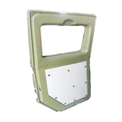 Molded armor for armored vehicle