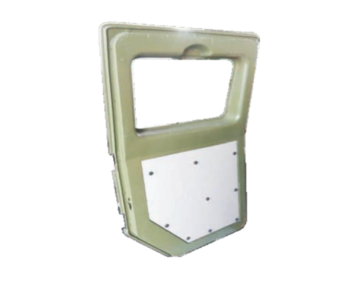 Molded armor for armored vehicle